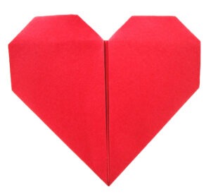 Origami St Valentin